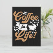 Invitation Café Lover À Vie (Debout devant)