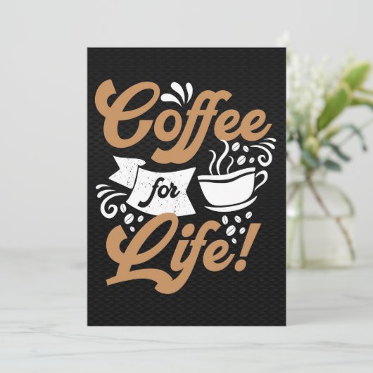 Invitation Café Lover À Vie (Debout devant)
