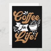 Invitation Café Lover À Vie (Devant / Derrière)
