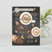Invitation Café Lover Arabica Et Robusta Coffee (Debout devant)
