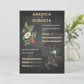 Invitation Café Lover Arabica Robusta (Debout devant)