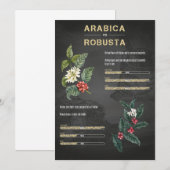 Invitation Café Lover Arabica Robusta (Devant / Derrière)