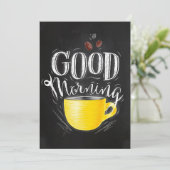 Invitation Café Lover Café Bonjour (Debout devant)