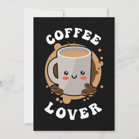 Invitation Café Lover Cappuccino Lover (Devant)