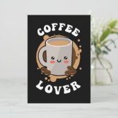 Invitation Café Lover Cappuccino Lover (Debout devant)
