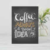 Invitation Café Lover Pour Une Bonne Idée (Debout devant)