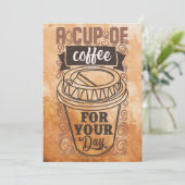 Invitation Café Lover Une Coupe De Café (Debout devant)