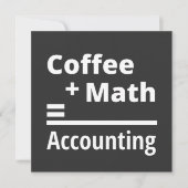 Invitation Café + Math = Comptabilité (Devant)