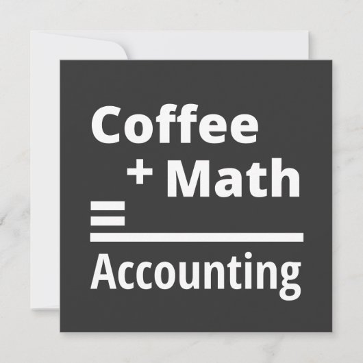 Invitation Café + Math = Comptabilité (Devant)
