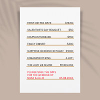 Café Menu Plaisir unique Enregistrer la date