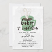 Invitation Café Mug Baby Son froid dehors Baby shower (Devant)
