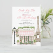 Invitation Café Parisien Anniversaire Paris (Debout devant)