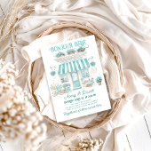 Invitation Café parisien Bonjour Bebe Baby shower à thème