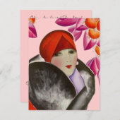 Invitation Café-restaurant à la mode Brunch Afternoon Tea (Devant / Derrière)