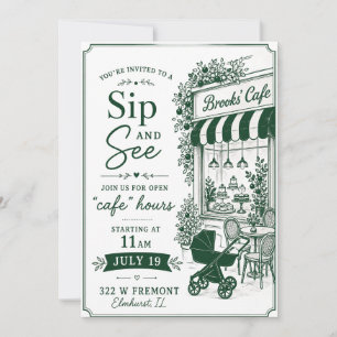 Invitation Café Sip and See