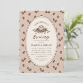 Invitation Café Something’s Brewing Baby Shower (Debout devant)