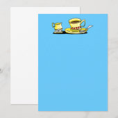 Invitation Café / Tea party (Devant / Derrière)