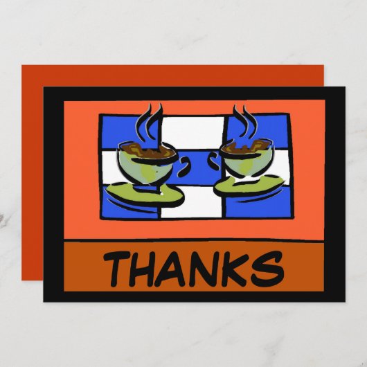 Invitation Café Time 2, HEURE DE FÊTE (Devant / Derrière)