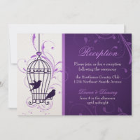 Cage à oiseaux fantaisiste et tourbillons Réceptio