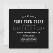 Invitation cairns rocheux causables (Dos)