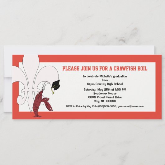 Invitation Cajun Crawfish (Dos)