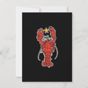 Invitation Cajun Louisiana Noël Joyeux Noël Crabmas X-Mas Lob