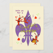 Invitation Cajun Theme Couple Shower (Devant / Derrière)
