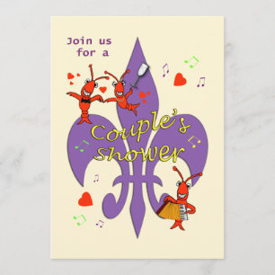 Invitation Cajun Theme Couple Shower