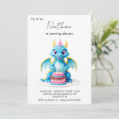 Invitation *~* Cake Baby Dragon Photo AP88 Anniversaire (Debout devant)