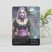 Invitation Cake & Chaos, Purple Goth Ado Fille Anniversaire (Debout devant)