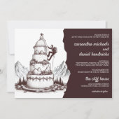 Invitation Cake Climbers Wedding (Devant)