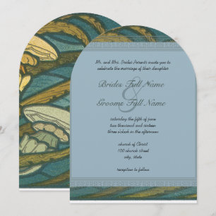 Invitation Calamar Art Nouveau - Mariages de plongée en desti