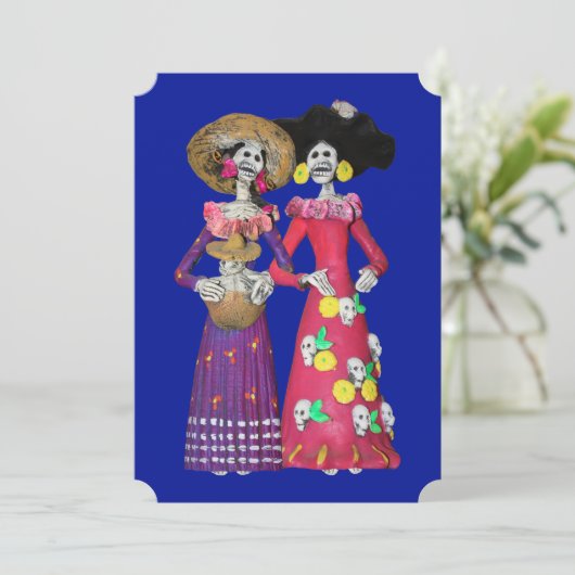Invitation Calavera Amigas (Debout devant)