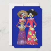 Invitation Calavera Amigas (Devant)
