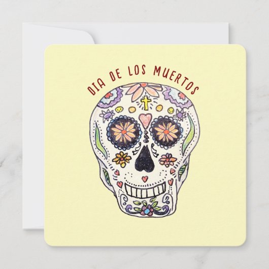 Invitation Calavera Dia De Los Muertos (Devant)