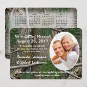 Invitation Calendrier de la nature en forêt 2017, réservez la (Devant / Derrière)