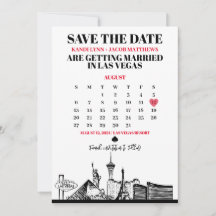 Calendrier de Las Vegas Enregistrer la date