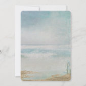 Invitation Calendrier de mariage à la plage étoile de mer Enr (Dos)