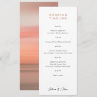 Calendrier de Mariage Rose Blush
