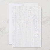 Invitation Calendrier de mariage "Sauver la date" sur bois (Dos)