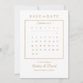 Invitation Calendrier de mariage Save The Date (Devant)
