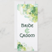 Invitation Calendrier des coins Trèfle Vert et Papillon (Devant)