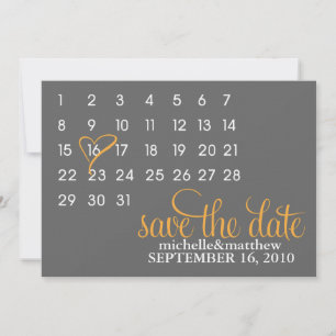 Invitation Calendrier Enregistrer la date Annonces du Mariage