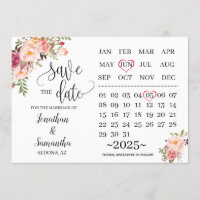 calendrier enregistrer la date Jour de mariage ros