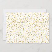 Invitation Calendrier Gold Cupid Love Heart Enregistrer la da (Dos)