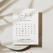 Invitation Calendrier HARLOW Enregistrer La Date Mariage Mini