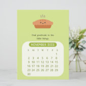 Invitation Calendrier mensuel de motivation de novembre 2025 (Debout devant)