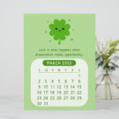 Invitation Calendrier Motivationnel Mensuel 2025 Mars (Debout devant)