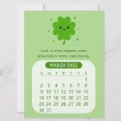 Invitation Calendrier Motivationnel Mensuel 2025 Mars (Devant)