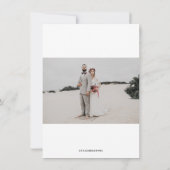 Invitation Calendrier romantique Enregistrer la date (Dos)